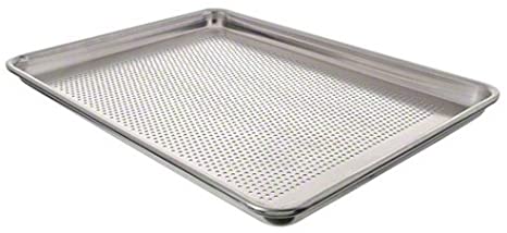 Vollrath (5303P) Wear-Ever Sheet Pan, 1/2 Size, 18 x 13 x 1-inch, Aluminum, Perforated