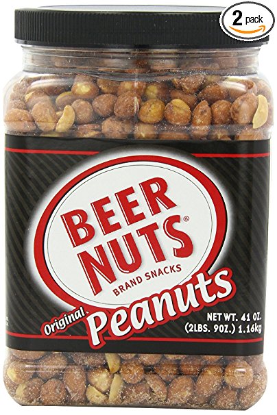 BEER NUTS Original Peanuts (Party), 41-Ounce Jars (Pack of 2)