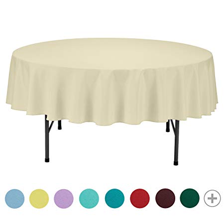 Remedios Round Table Cloth 90 inch Polyester Tablecloth for Wedding, Restaurant, or Banquet use