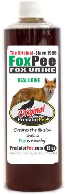 Predator Pee 100% Fox Urine - Territorial Marking Scent - Creates Illusion That Fox is Nearby - 12 oz