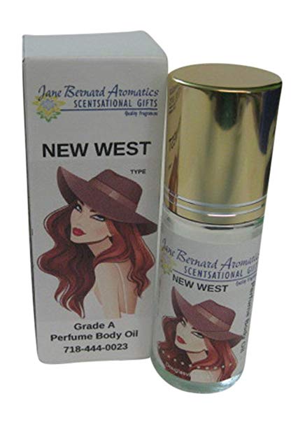 Jane Bernard Offers An Impression Perfume Body oil for Women_New West_Style_30ml (1 oz glass roll on) - Skin Safe - Plus Bonus Fragrance Shea Purse Hand Lotion