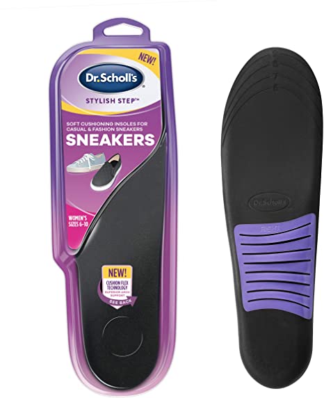Dr. Scholl's Soft Cushioning Insoles for Sneakers, Superior Shock Absorption and Cushioning (Women's Size 6-10)