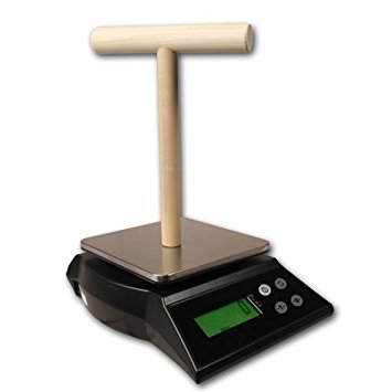 ZIEIS Digital Bird Scale | A63SS-NMP | Mounted Wooden T Perch | 1.0 Gram or 0.05 Ounce Accuracy | 3000 Gram or 96 Ounce Capacity | Stainless Steel Platform