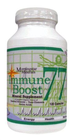 Morningstar Minerals Immune Boost 77 All Natural Organic Supplement 120 Capsules