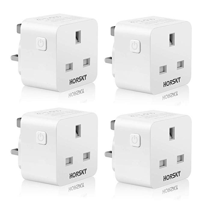 Smart Plugs Remote Controlled Plug Compatible with Amazon Alexa Echo Google Home IFTTT Mini Size WiFi Smart Socket 2.05’’x2.05’’x1.2’’ 16A (4)