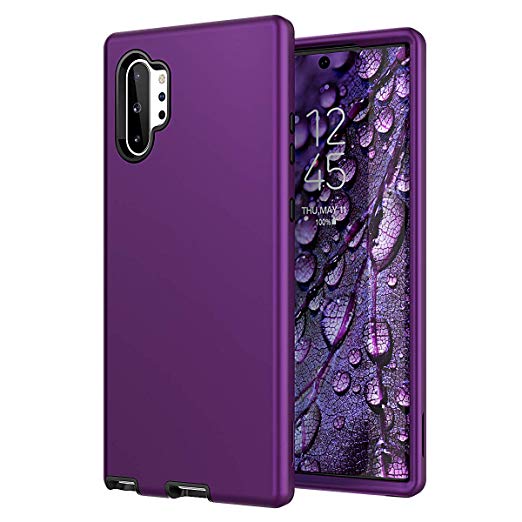 Galaxy Note 10  Plus Case, WeLoveCase Note 10 Plus 5G Case 3 in 1 Full Body Rugged Armor Heavy Duty Protection Hybrid Shockproof TPU Bumper Protective Case for Samsung Galaxy Note 10 Plus 5G Purple