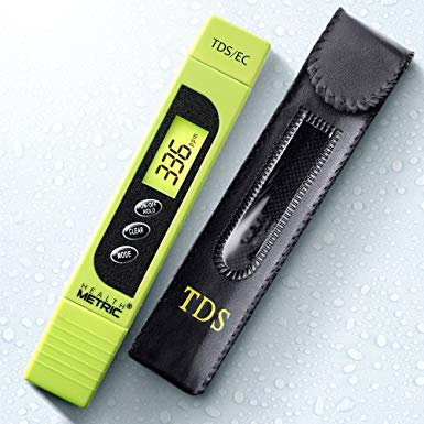 Pro TDS Meter Digital Water Tester - 3 in 1 ppm EC and Temperature Test Pen | Easy to Use Water Purity Tester | Ideal for Testing RO Drinking Water Swimming Pool Hydroponics Aquarium & More