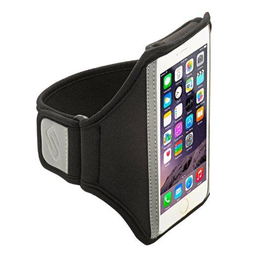 Sporteer Armband for iPhone SE and iPhone 5S/5C/5 - Strap Size Medium/Large - Black
