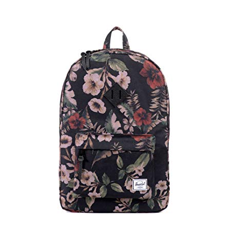 Herschel Heritage Backpack, Hawaiian Camo/Black Leather, One Size