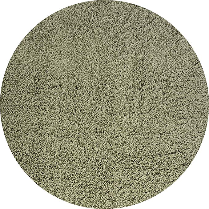 Momeni Rugs CSHAGCS-10OGN800R Comfort Shag Collection, High Pile Area Rug, 8' Round, Olive Green