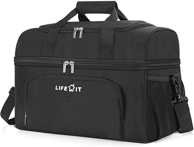 Lifewit Cooler Bag 30L Insulated Large Shopping Bag Double Decker Soft Cooler Soft-Sided Cooling Bag for Beach/Picnic/Sports