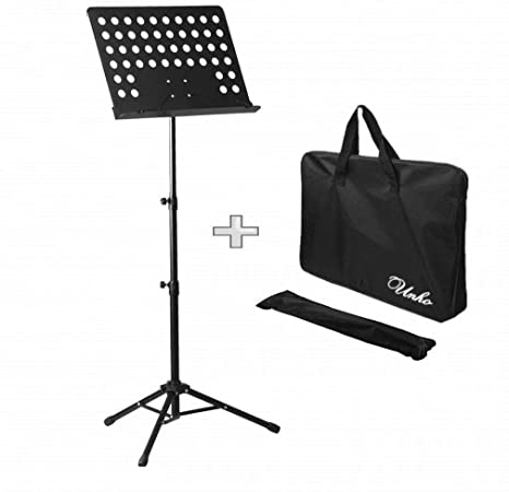Sheet Music Stand, Professional Collapsible Orchestra Music Stand for Music Sheet, Instrument Books Portable Metal Stand with Carrying Bag and Paper Clip Holder