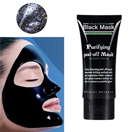 Shouhengda Blackhead Remover Cleaner Purifying Deep Cleansing Acne Black Mud Face Mask Peel-off (#B)