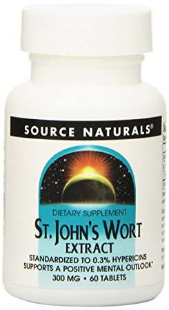 SOURCE NATURALS St. John's Wort Extract 300 Mg Tablet, 60 Count
