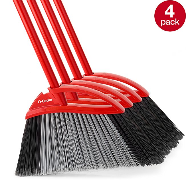 O-Cedar Power Corner Large Angle Broom (Pack of 4)