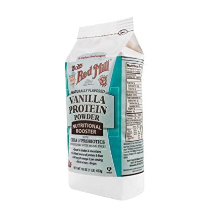 Bob's Red Mill Vanilla Protein Powder, Dairy-Free, 16 Ounce (Pack of 4)