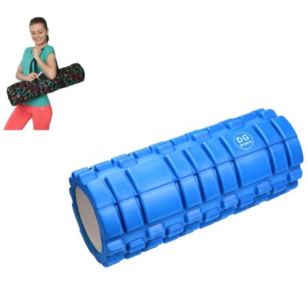 DG Sports Foam Point Deep Tissue Massage Roller for Therapy with Carrying Bag