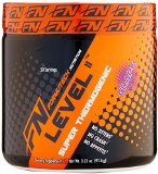 Formutech Nutrition Level II Super Thermogenic Clean Energy Pre Workout Fat Burner with Appetite Suppression Grape 50 Servings