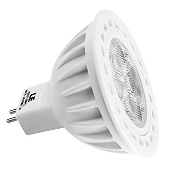 LE 4W GU5.3 MR16 12 VAC/DC LED Bulbs, 50W Halogen Bulb Equivalent, Cutting Edge Design, 330lm, 38°Beam Angle, Daylight White, 6000K, Spotlight, LED Light Bulbs