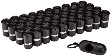 Amazon Basics Dog-Waste Bags with Dispenser and Lead Clip, 600-count