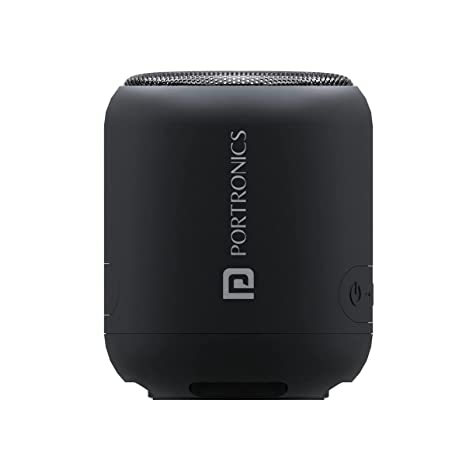 Portronics SoundDrum 1 10W TWS Portable Bluetooth 5.0 Speaker with Inbuilt-FM & Type C Charging Cable Included(Black)