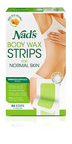 Nad's Body Wax Strips, 24 Strips (10-(Pack))