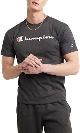 Champion Men'S Tshirt, Classic Graphic Tshirt Soft And Comfortable T-Shirts For Men, Script Logo Reg. Or Big & Tall