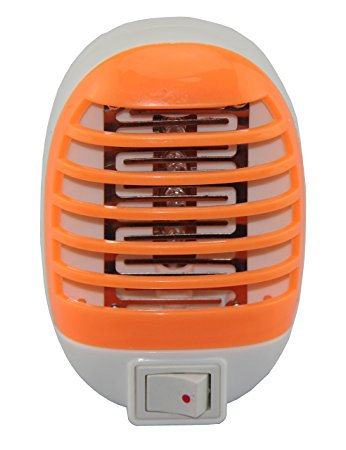 GLOUE Bug Zapper Electronic Insect Killer,Mosquito Killer ,mosquito trap,mosquito killer lamp,Eliminates all Flying Pests! It is also Night Lamp (Orange)