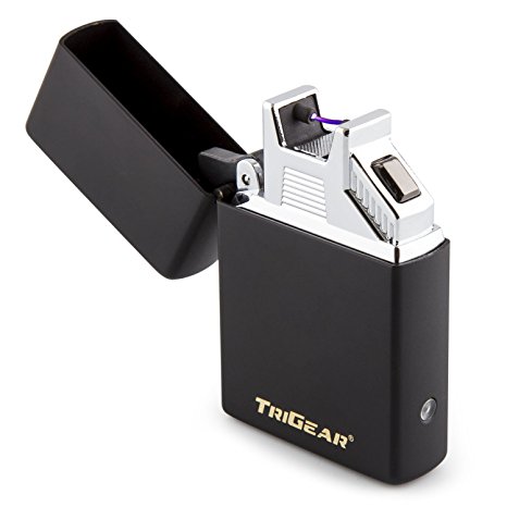 TriGear Elite Series Windproof USB Electric Arc Coil Lighter - Choose Your Color