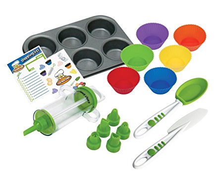 Curious Chef 16-Piece Cupcake and Decorating Kit