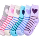 Naartjie Girls Cotton Short Crew Socks 6-Pack Hearts and Stripes