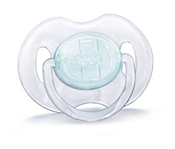 Philips Avent Orthodontic Pacifier, 0-6 Months, Translucent Colors SCF170/18, Colors May Vary