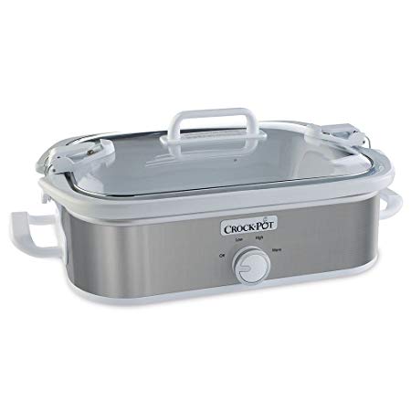 Crock-Pot SCCPCCM355-SS 3.5 Quart Slow Cooker Stainless Steel White