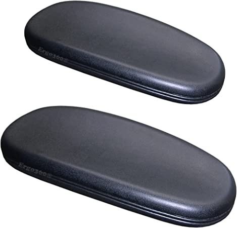 Ergo360 Chair Arm Pads for Office and Desk Chairs Complete Pair with Attachment Screws Soft Cushioning for Comfortable Support to Arms and Elbows Simple Install