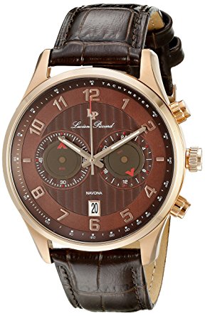 Lucien Piccard Men's LP-11187-RG-04-BRW Navona Analog Display Quartz Brown Watch