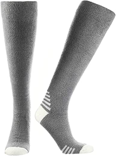 Doctor's Choice Women's Sleeping Socks, Light Cozy Compression Sock, 8-15 mmHg, with Soft, Warm, Fuzzy Features