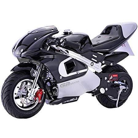 Superrio New Gas Mini Pocket Bike Motorcycle 40cc 4-Stroke Engine