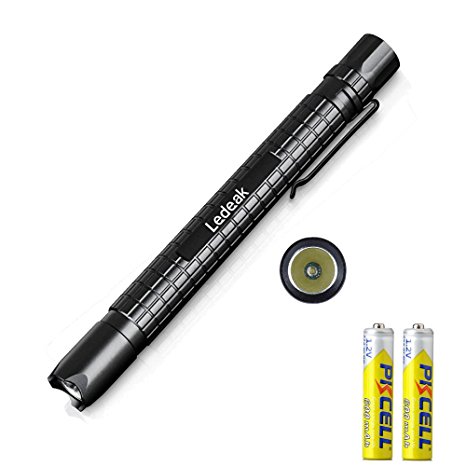 [Battery Include] Ledeak Cree XP-E2 R3 150 Lumen Mini LED Pen Shape Waterproof Flashlight Tactical EDC Pocket Penlight Use Two AAA battery