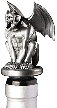 Stainless Steel Gargoyle Wine Aerator Pourer - Deluxe Decanter Spout for Robust Red and White Wine - Pour Amore Bottle Pourer/Stopper & Air Diffuser by Chris's Stuff