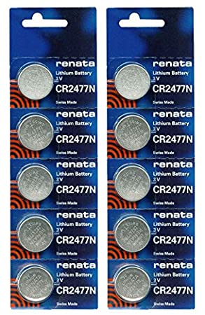 10pk Renata Coin Cell Battery CR2477 Lithium Replaces DL2477, CR2477