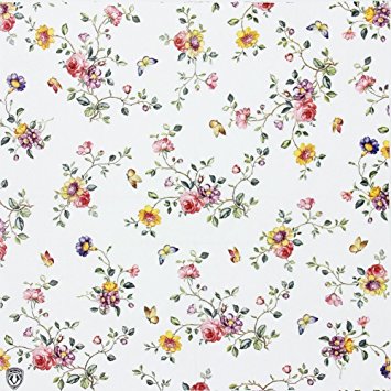 Floral Paper Napkins, Alink Spring Flower Design Vintage Luncheo Bandana Napkins Serviettes, 20 Count for Wedding, Dinner Tea Party
