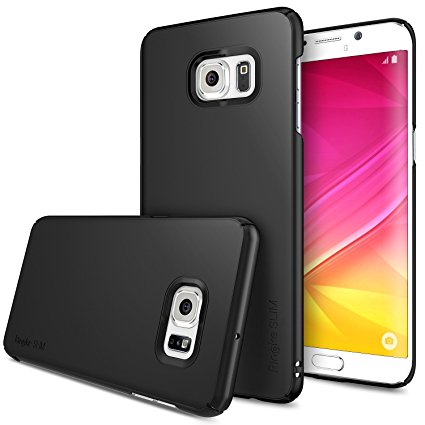 Galaxy S6 Edge Plus Case, Ringke SLIM ***Essential Ultra Thin***[Black] Slender & Perfect Fit, Premium Lightweight Hard Case Cover for Samsung Galaxy S6 Edge  / S6 Edge Plus