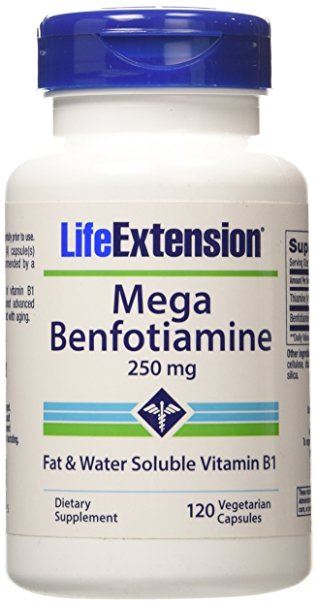 Life Extension Mega Benfotiamine 250mg (120 Vegetarian Capsules)