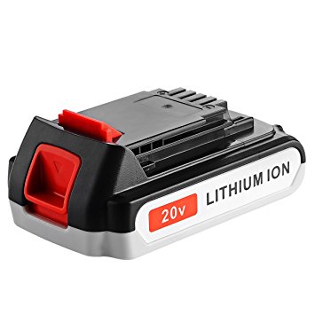 TUOMAN 20V 3.0Ah Lithium Ion Replacement Battery for Black & Decker LBXR2020-OPE LB20 LBX20 LBXR20 Cordless Tool Battery