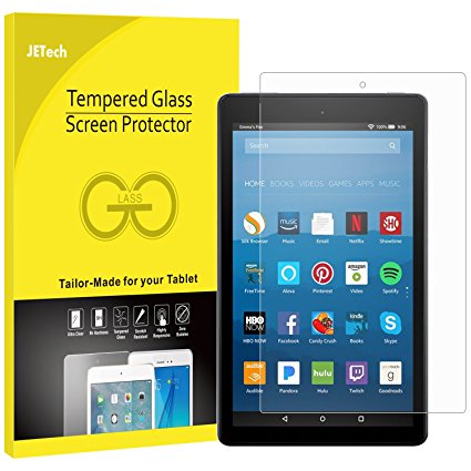 JETech Fire 7 Screen Protector (5th Generation - 2015 Release) Tempered Glass Screen Protector Film