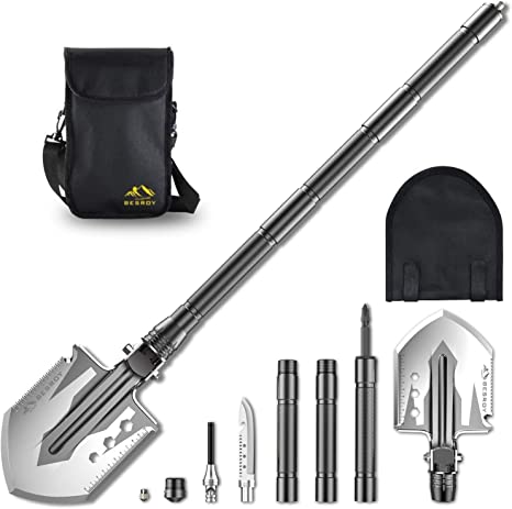 Camping Shovel Portable Military Folding Shovel with Tactical Waist Pack