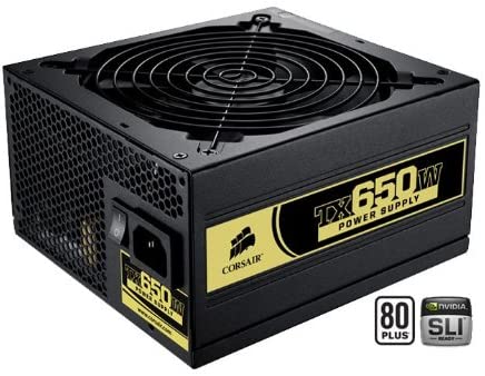 Corsair CMPSU-650TX 650-Watt TX Series 80 Plus Certified Power Supply