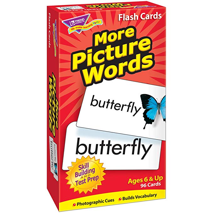 Trend Enterprises Inc More Picture Words Skill Drill Flash Cards