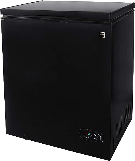 RCA RFRF510-BLACK Chest Freezer, Up to 141 L, 5.3 Cu. Ft. Capacity, Black