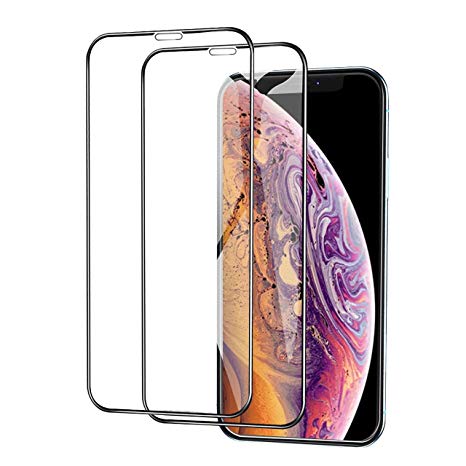 Screen Protector Glass for iPhone XR(6.1in), High Transparency iPhone XR Tempered Glass Screen Protector [Full Screen Coverage], Strong Scratch Protection Glass-2PACKS